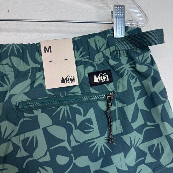 REI Trailmade Amphib Shorts Womens Medium Hiking Hike Swim Sun Peak Jasper Green - Picture 6 of 11